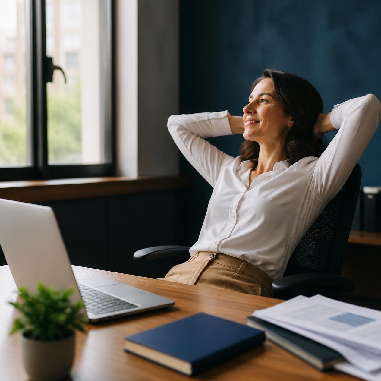 Medewerker werkt slim samen met AI-oplossingen