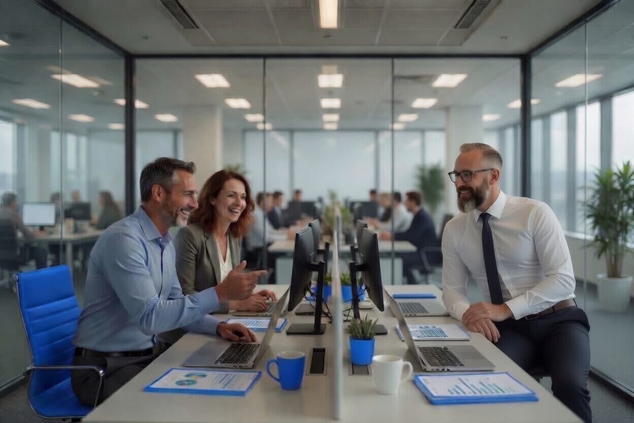 Team werkt samen aan het automatiseren van processen