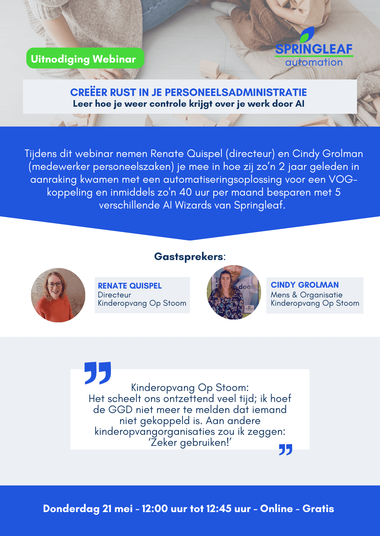 Flyer webinar kinderopvang achterkant